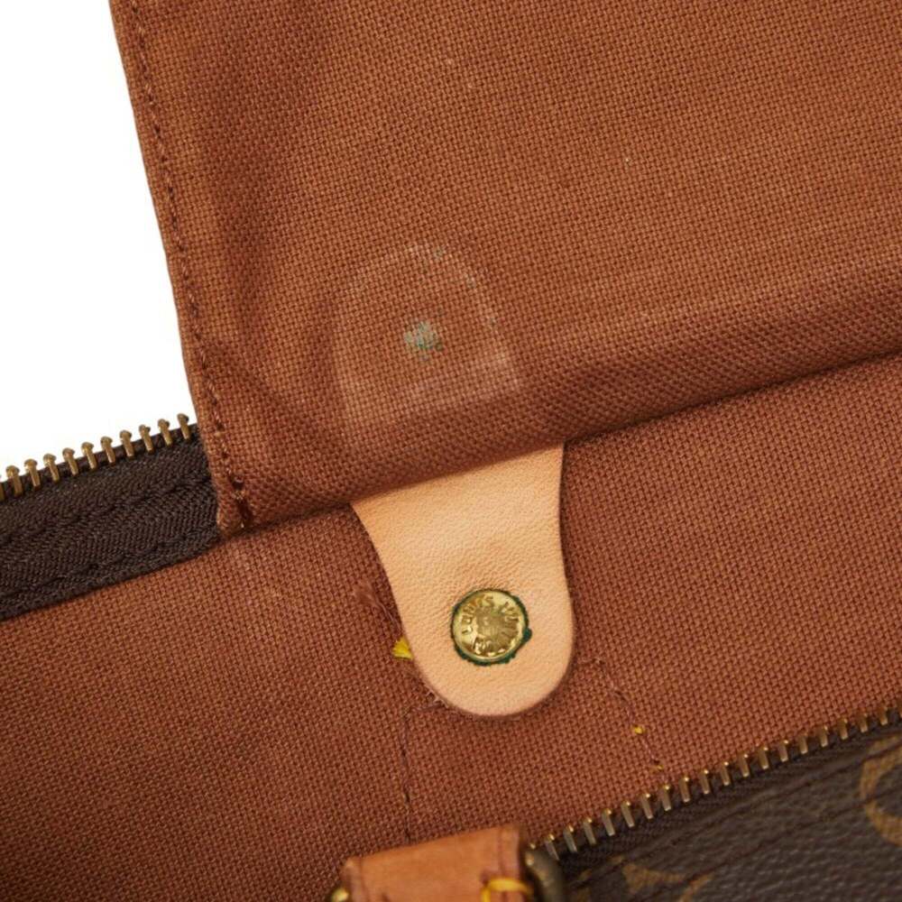LOUIS VUITTON Brown Monogram Leather Speedy 35 Boston Bag - Picture 9 of 13